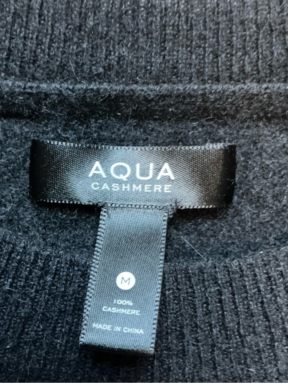 Aqua Cashmere Charcoal Knit Sweater - Picture 4 of 4